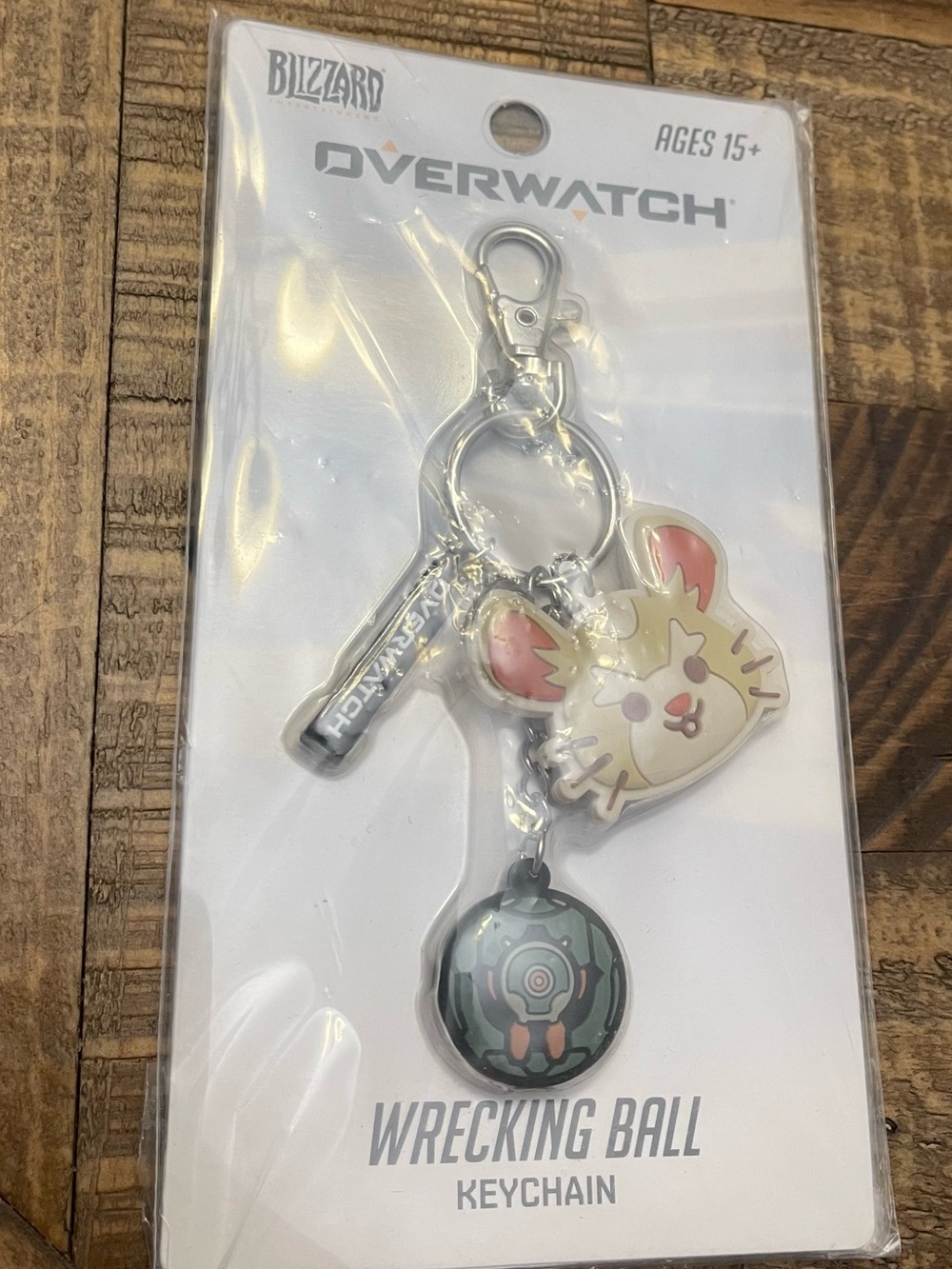 Overwatch Wrecking Ball Keychain - Cute Hamster & Mech Charm